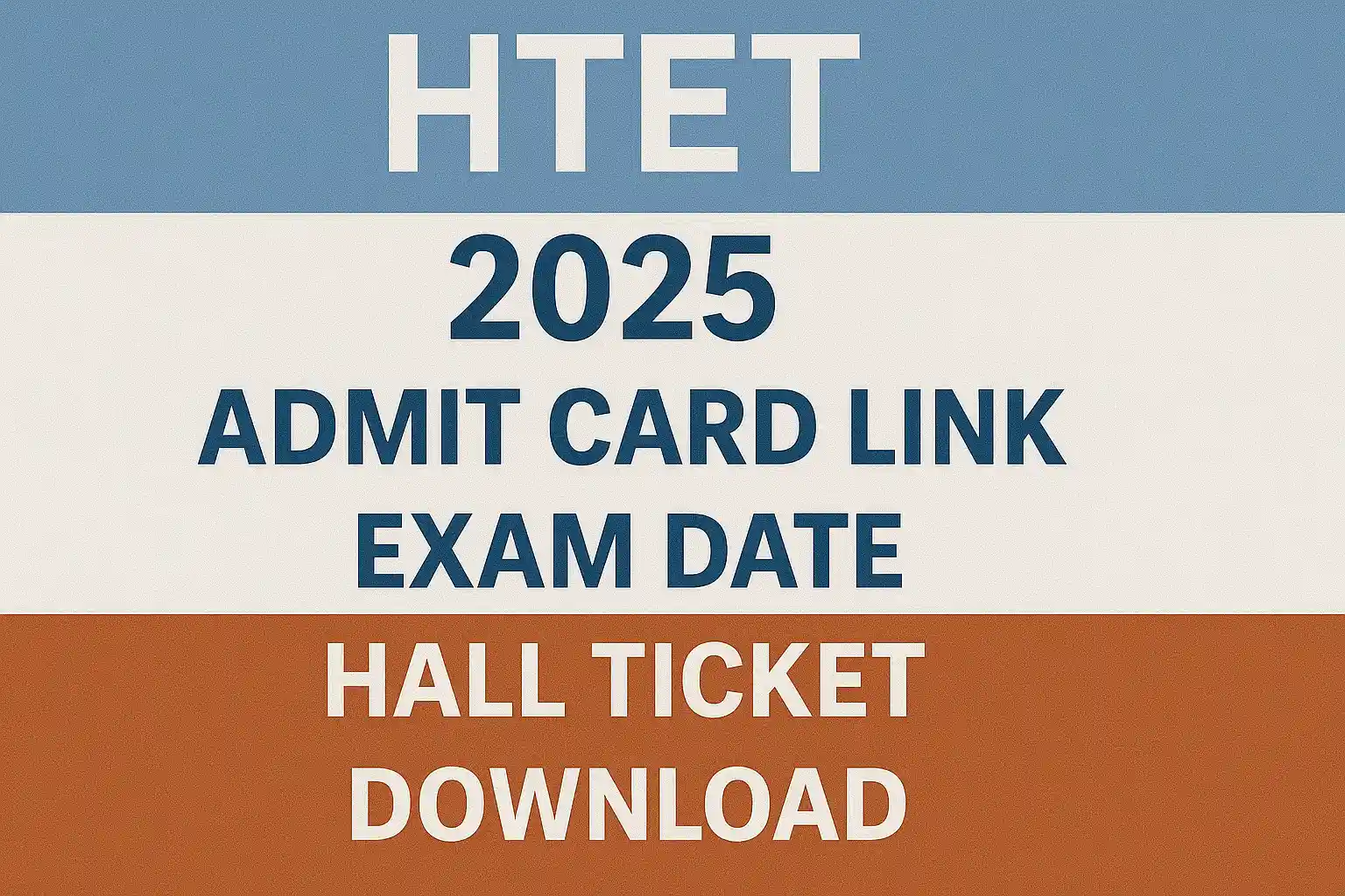 HTET 2025 Admit Card
