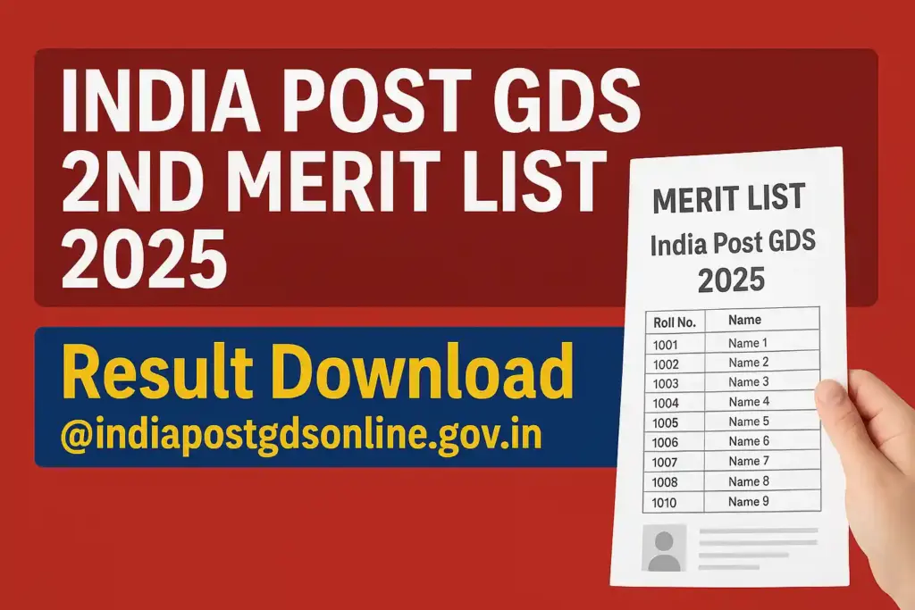 India Post GDS 2nd Merit List