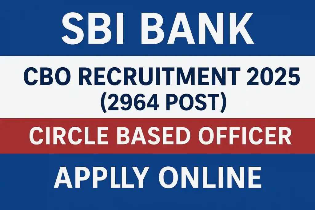SBI Bank CBO Recruitment 2025