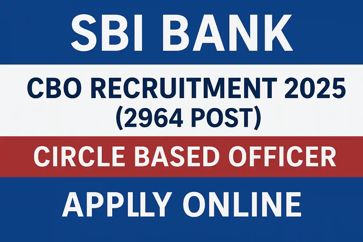 SBI Bank CBO Recruitment 2025