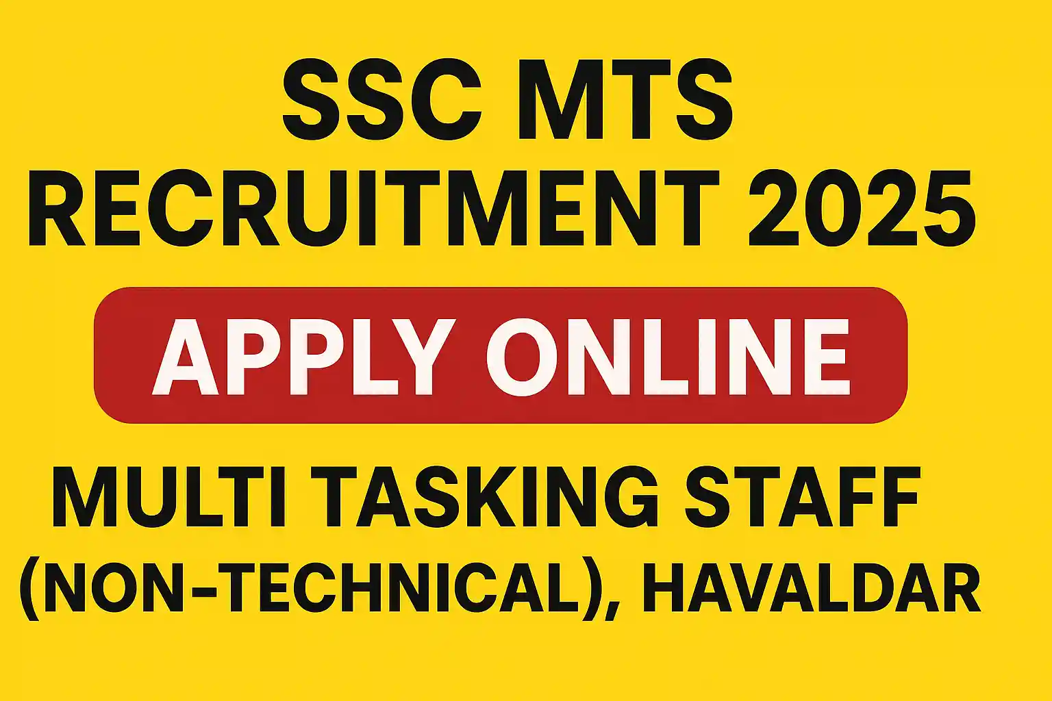 SSC MTS Recruitment 2025