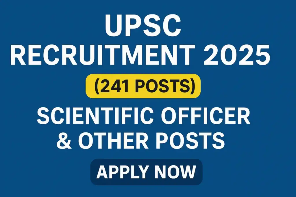 UPSC Recruitment 2025